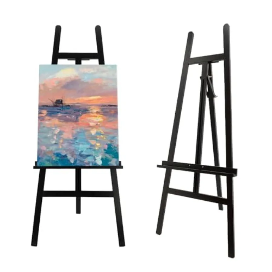 Large A-Frame Wooden Painting Display Black Easel Large Adjustable Pine Wood Standing Easel Holding Canvas Up to 60'' Solid Woo
Large A-Frame Wooden Painting Display Black Easel Large Adjustable Pine Wood Standing Easel Holding Canvas Up to 60'' Solid Woo