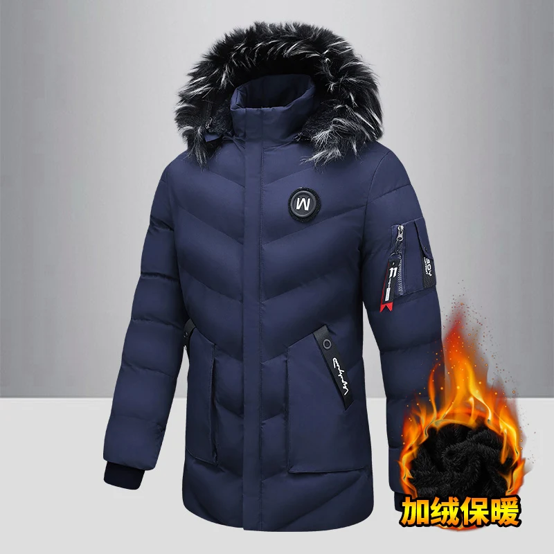 Male Hoodie Long Jackets Winter Fashion Wool Lining Warm Men's Jacket Fur Collar Long Hooded Windproof Parkas Men Winter Coat
Male Hoodie Long Jackets Winter Fashion Wool Lining Warm Men's Jacket Fur Collar Long Hooded Windproof Parkas Men Winter Coat