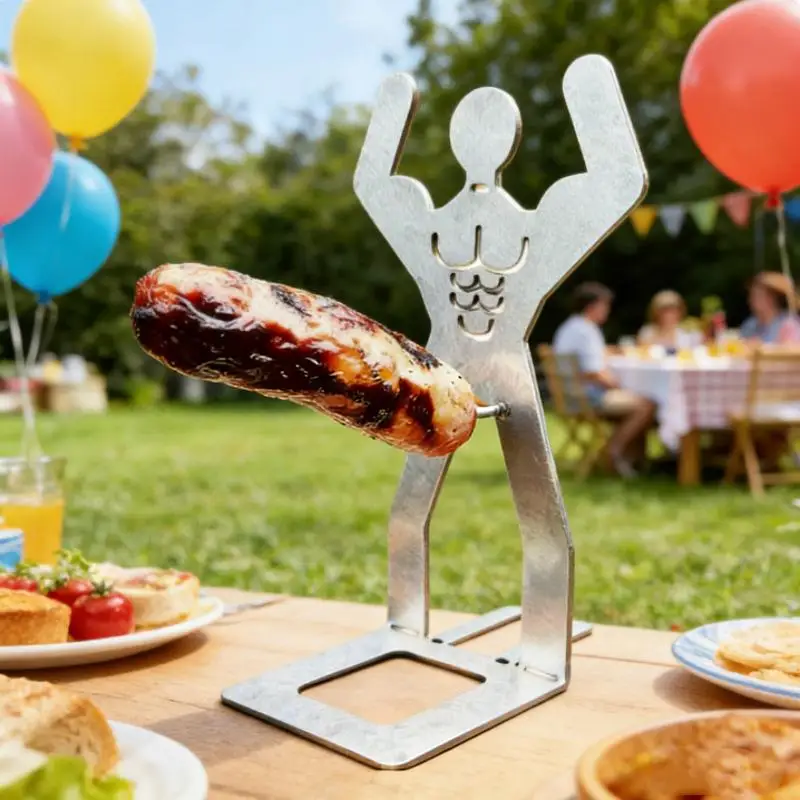 Hot Dog Grill Rack Muscle Man Hot Dog Stand Stainless Steel Sausage Holder For BBQ Outdoor Cooking Funny Birthday Gifts Gift.
Hot Dog Grill Rack Muscle Man Hot Dog Stand Stainless Steel Sausage Holder For BBQ Outdoor Cooking Funny Birthday Gifts Gift.