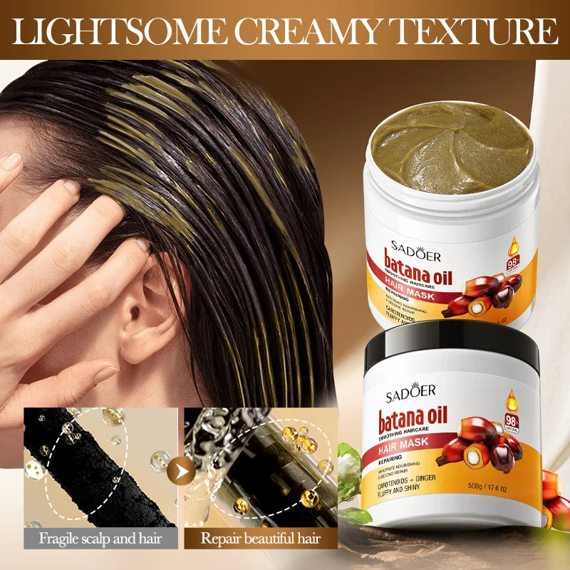 Professional 500g Batana Oil Hair Treatment - Repairing Mask & Scalp Care for Dry/Damaged Hair Mask Professional Progressive
Professional 500g Batana Oil Hair Treatment - Repairing Mask & Scalp Care for Dry/Damaged Hair Mask Professional Progressive