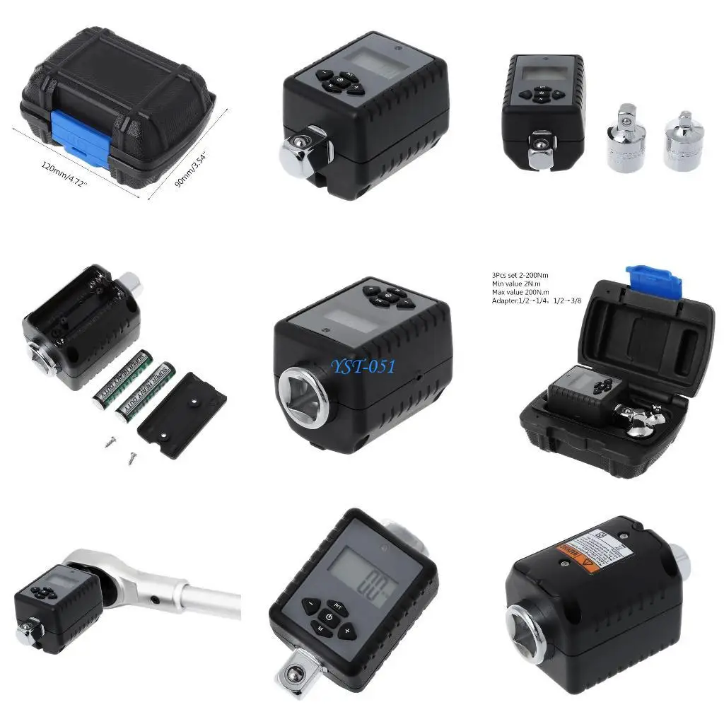 E15A Digital Display Torque Wrench Adapter Adjustable Electronic Spanner Bike Car
E15A Digital Display Torque Wrench Adapter Adjustable Electronic Spanner Bike Car
