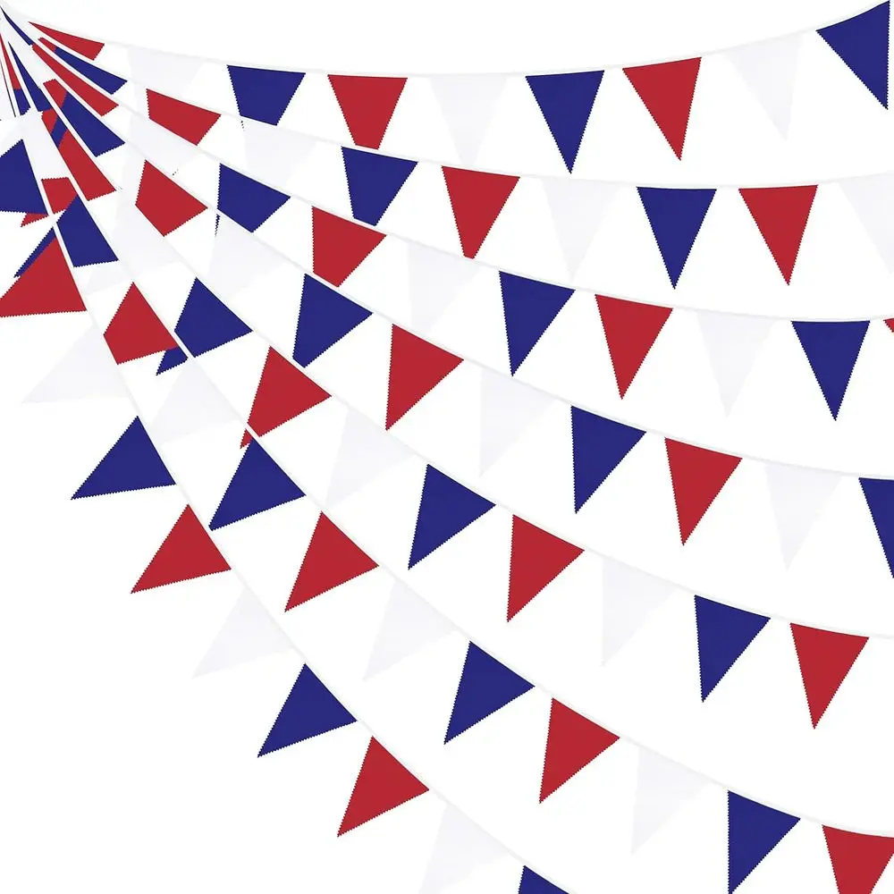 Red, White & Blue Fabric Pennant Bunting for Patriotic Celebrations, 4th of July, USA Independence Day, Graduation, Birthdays, a
Red, White & Blue Fabric Pennant Bunting for Patriotic Celebrations, 4th of July, USA Independence Day, Graduation, Birthdays, a