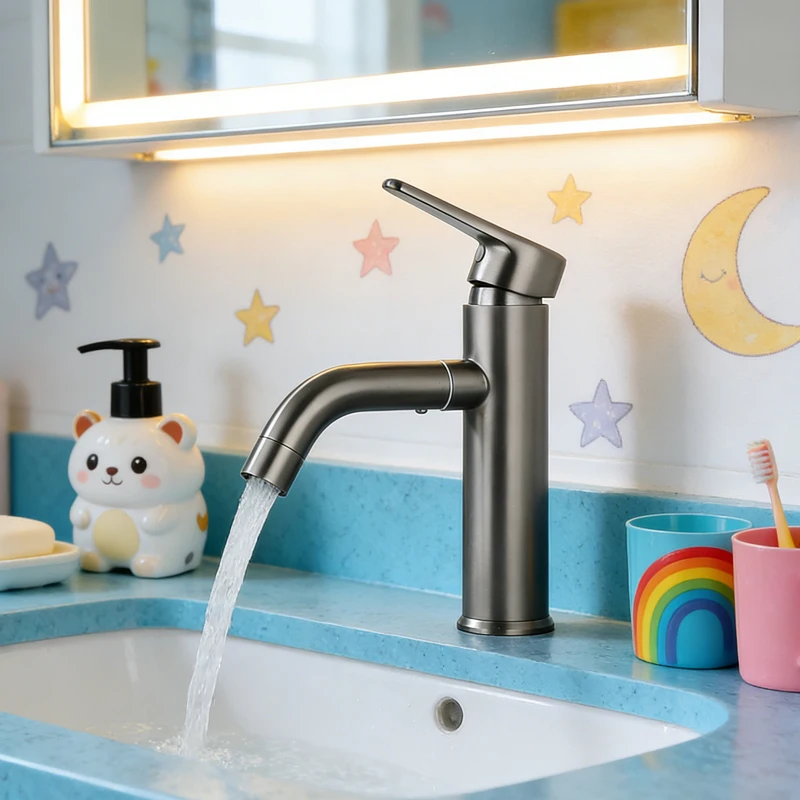 Stainless Steel Gun Gray Single-hole Basin Faucet Bathroom Cabinet Washbasin Sink Washbasin Rotate Hot and Cold Water Faucets
Stainless Steel Gun Gray Single-hole Basin Faucet Bathroom Cabinet Washbasin Sink Washbasin Rotate Hot and Cold Water Faucets