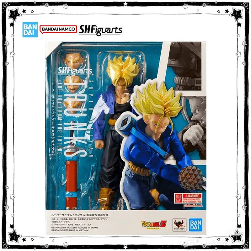Bandai Genuine SHF Trunks The Boy From The Futube Anime Dragon Ball Action Figure High Poseability Collection Finished Model Toy
Bandai Genuine SHF Trunks The Boy From The Futube Anime Dragon Ball Action Figure High Poseability Collection Finished Model Toy