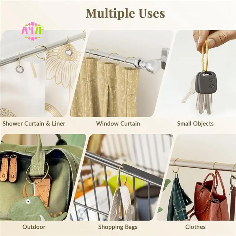 A47F-Shower Curtain Rings, Hooks Shower Curtain Rings Rust Proof, Anti-Drop Round Shower Rings For Curtain
A47F-Shower Curtain Rings, Hooks Shower Curtain Rings Rust Proof, Anti-Drop Round Shower Rings For Curtain