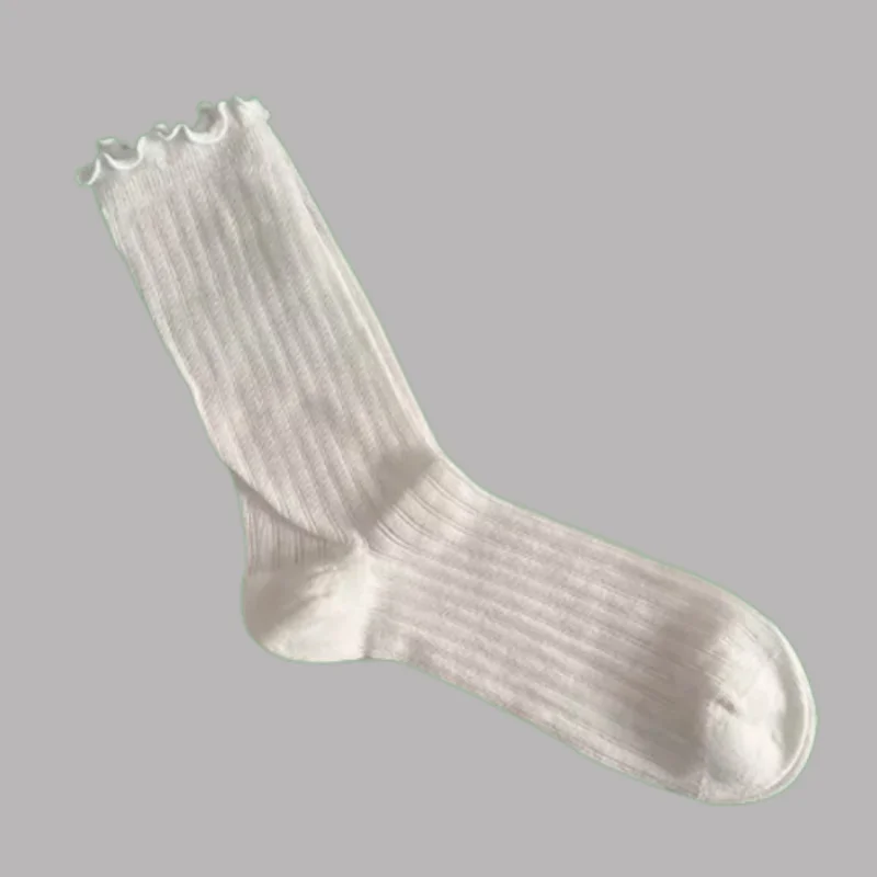 3/6 Pairs High Quality Women's Mid-tube Socks Spring And Autumn Thin Style Cute Wood Ear Edge Long Socks Summer Pile Socks
3/6 Pairs High Quality Women's Mid-tube Socks Spring And Autumn Thin Style Cute Wood Ear Edge Long Socks Summer Pile Socks
