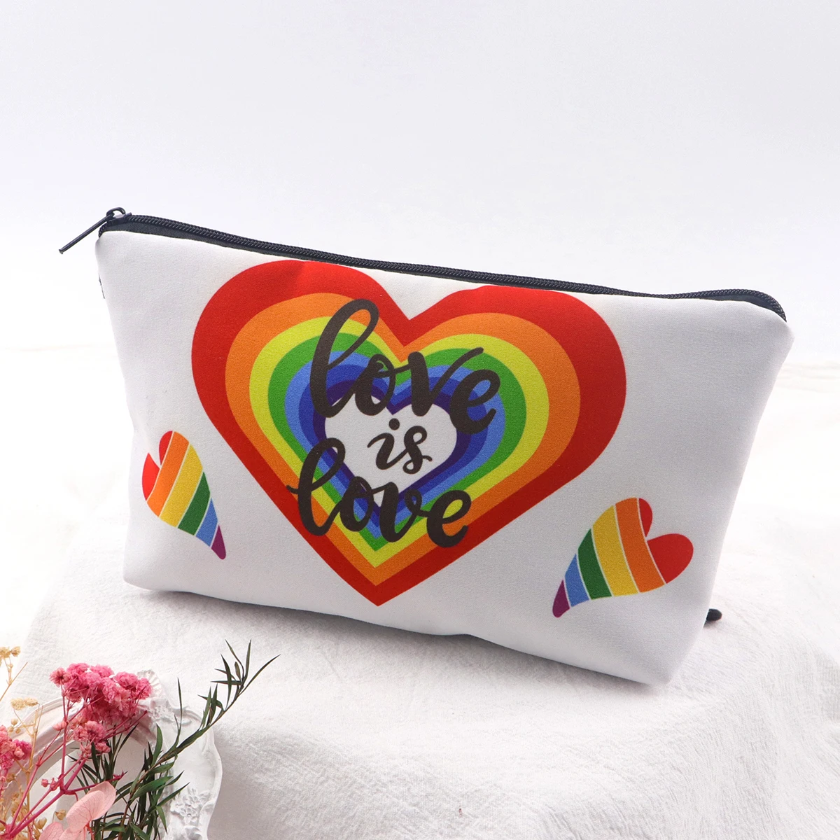 Rainbow love is love Storage Organizer Quotes Makeups Bags Cosmetic Pouch Large Travel Cosmetics Bag Makeup Accessory
Rainbow love is love Storage Organizer Quotes Makeups Bags Cosmetic Pouch Large Travel Cosmetics Bag Makeup Accessory