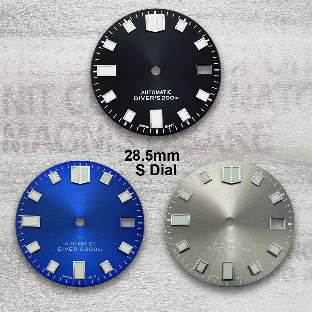 28.5mm S Logo Sunray Dial Suitable For NH35/NH36 Japen Automatic Movement C3 Green Luminous Watch Modification Accessories
28.5mm S Logo Sunray Dial Suitable For NH35/NH36 Japen Automatic Movement C3 Green Luminous Watch Modification Accessories