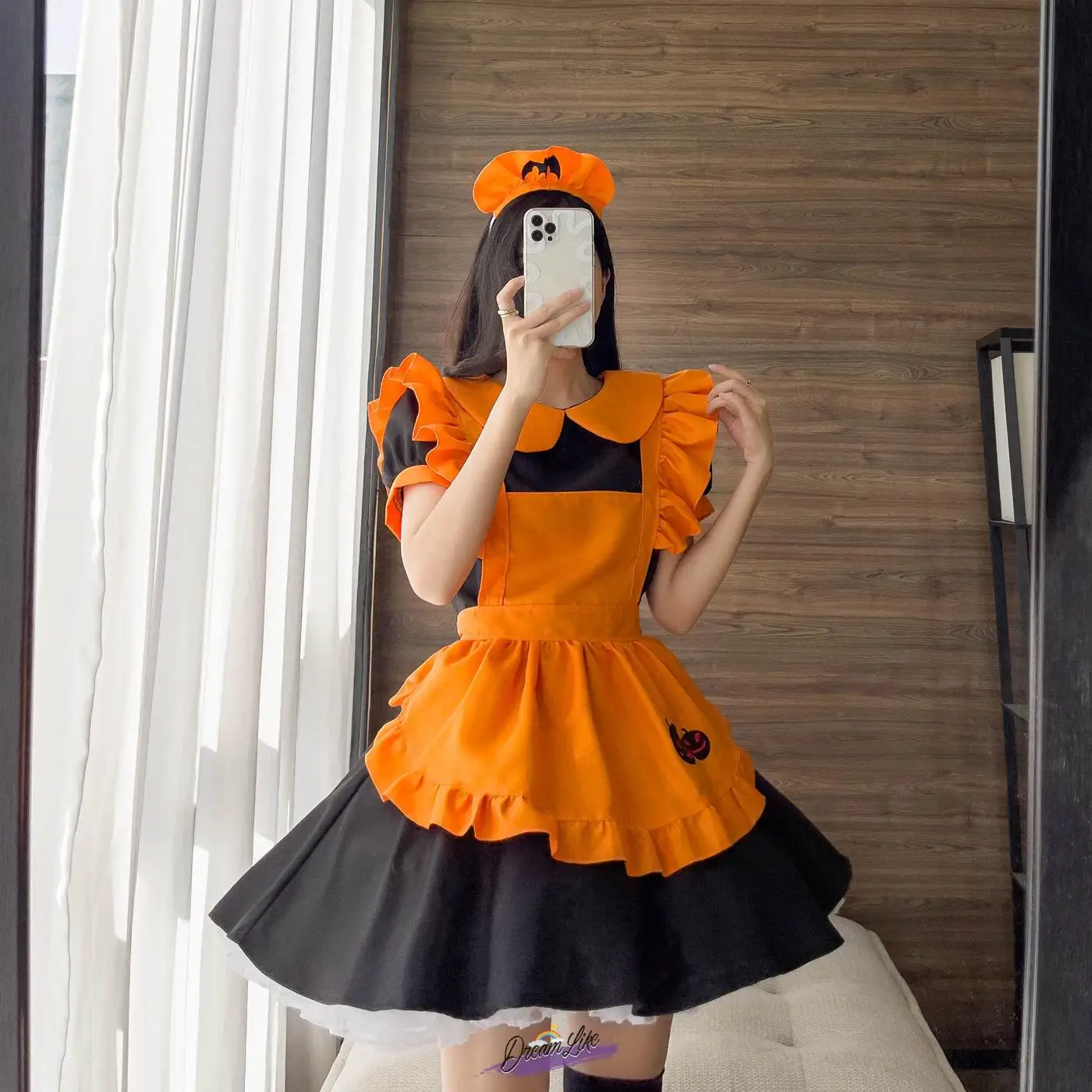 Sexy Halloween Embroidered Maid Costume Pumpkin Bat Magic Witch Ensemble Women's Traditional Stage Clothing
Sexy Halloween Embroidered Maid Costume Pumpkin Bat Magic Witch Ensemble Women's Traditional Stage Clothing
