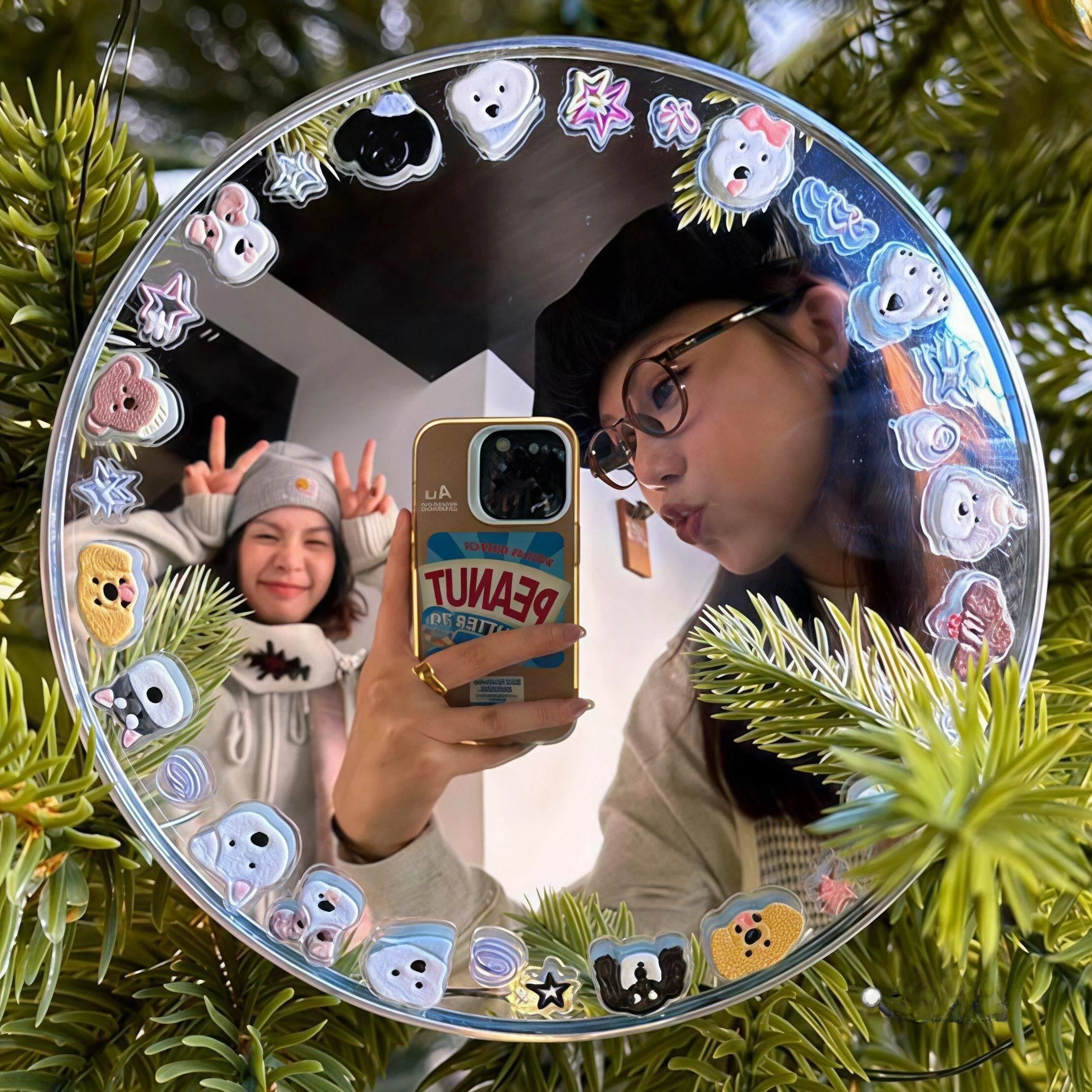 Travel Essential Selfie-taking Mirror Portable Handheld Convex Mirror DIY Sticker Creative Cultural Gift Makeup Mirror
Travel Essential Selfie-taking Mirror Portable Handheld Convex Mirror DIY Sticker Creative Cultural Gift Makeup Mirror