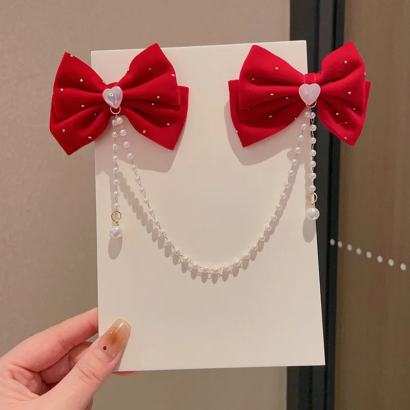 New Year's Small Gifts for Children, New Year's Greetings Headwear, Bow Hair Clips, 2026 New Style Tassel Small Clips
New Year's Small Gifts for Children, New Year's Greetings Headwear, Bow Hair Clips, 2026 New Style Tassel Small Clips