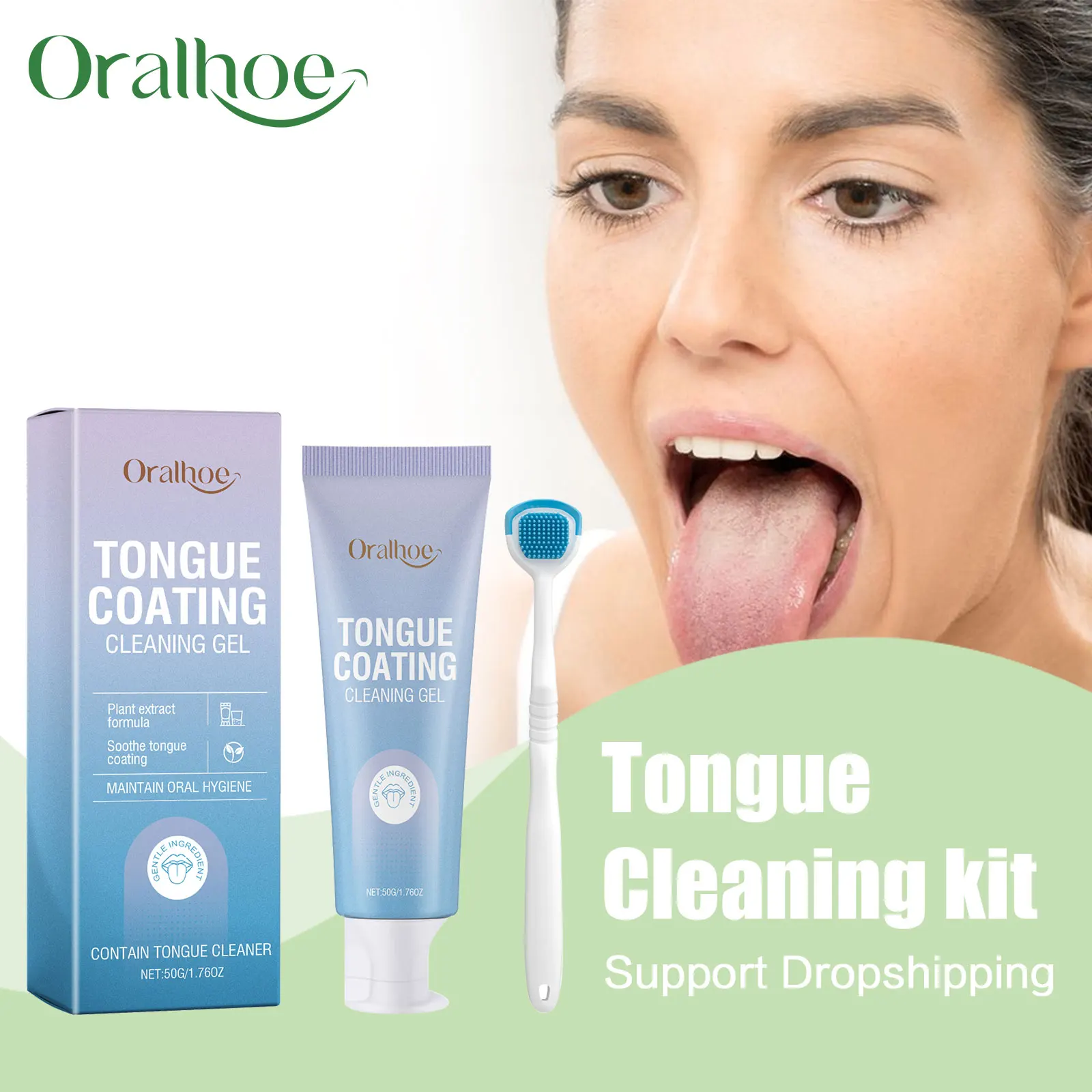 Tongue Cleaner For Remove Tongue Coating Inhibit Oral Bacteria Improve Bad Breath Freshener Tongue Cleansing Gel Toothbrush Set
Tongue Cleaner For Remove Tongue Coating Inhibit Oral Bacteria Improve Bad Breath Freshener Tongue Cleansing Gel Toothbrush Set