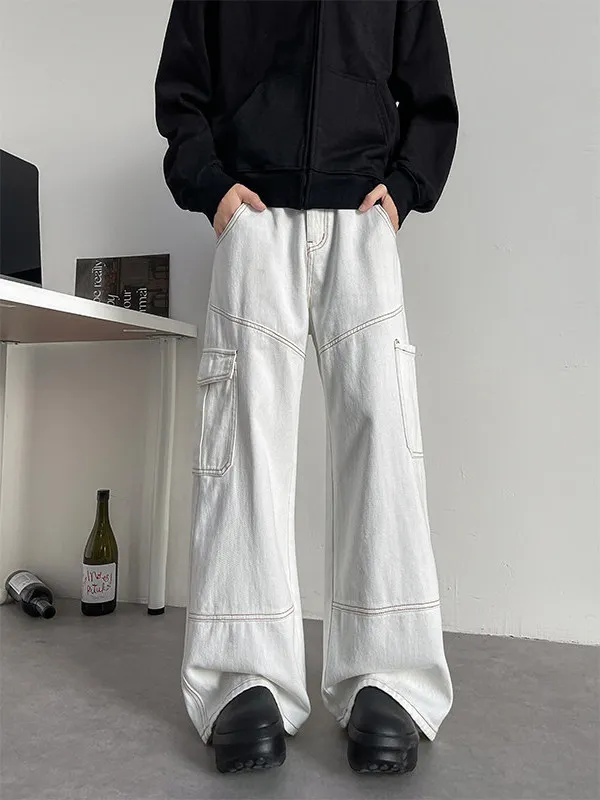 Bla Large Size Men's Workwear Jeans Summer American Oversize High Street Trendy Wide Leg Long Pants Straight Cut Loose Fit
Bla Large Size Men's Workwear Jeans Summer American Oversize High Street Trendy Wide Leg Long Pants Straight Cut Loose Fit