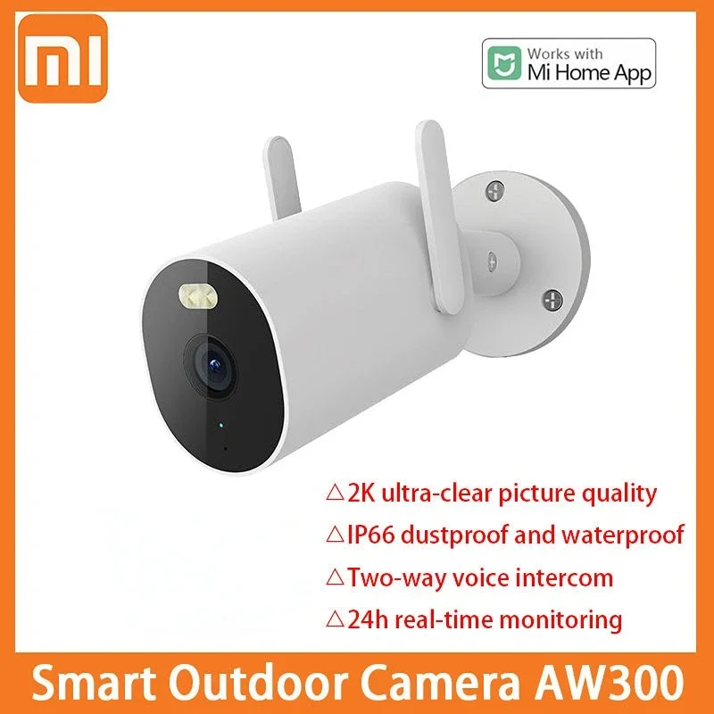 Xiaomi WiFi Smart Outdoor Camera AW300 2K Full Color Night Vision IP66 Waterproof Video Surveillance Webcam Home Security Camera
Xiaomi WiFi Smart Outdoor Camera AW300 2K Full Color Night Vision IP66 Waterproof Video Surveillance Webcam Home Security Camera