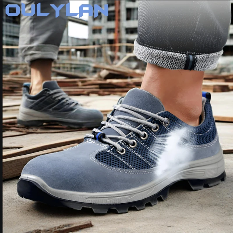 Oulylan Work Sneakers Safety Shoes Men Steel Toe Puncture-Proof Safety Boots Shoes Work Men Boots Industrial Shoes
Oulylan Work Sneakers Safety Shoes Men Steel Toe Puncture-Proof Safety Boots Shoes Work Men Boots Industrial Shoes