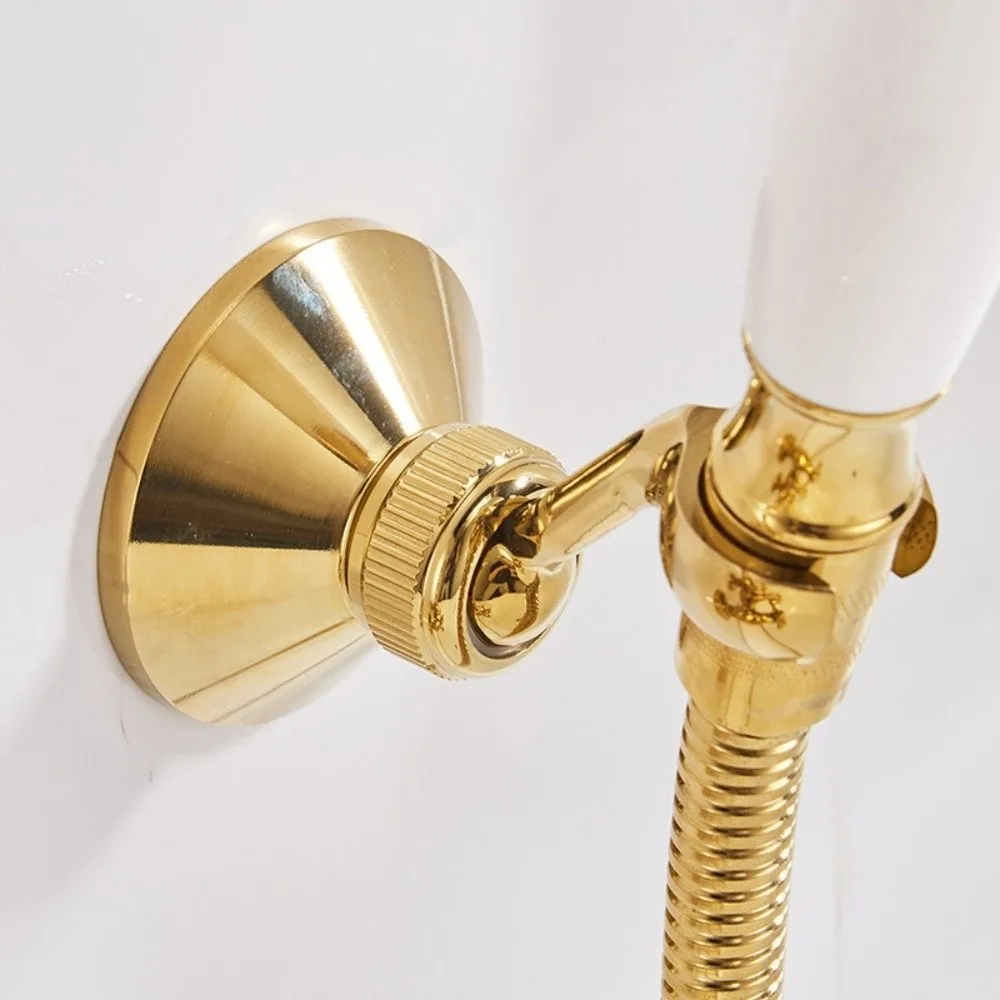 Universal Antique Brass Shower Head Holder Fixed Base Adjustable Wall Mount Bracket Shower Accessories Household Shower Bracket
Universal Antique Brass Shower Head Holder Fixed Base Adjustable Wall Mount Bracket Shower Accessories Household Shower Bracket