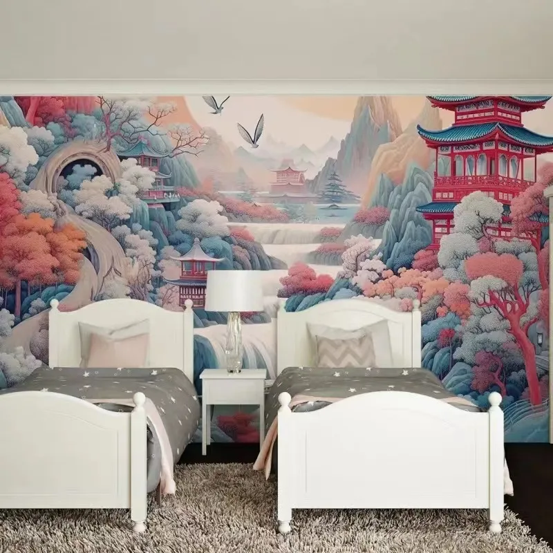 Custom size mural Chinese landscape TV background wall painting Hand-painted landscape painting decorative painting 3d wallpaper
Custom size mural Chinese landscape TV background wall painting Hand-painted landscape painting decorative painting 3d wallpaper