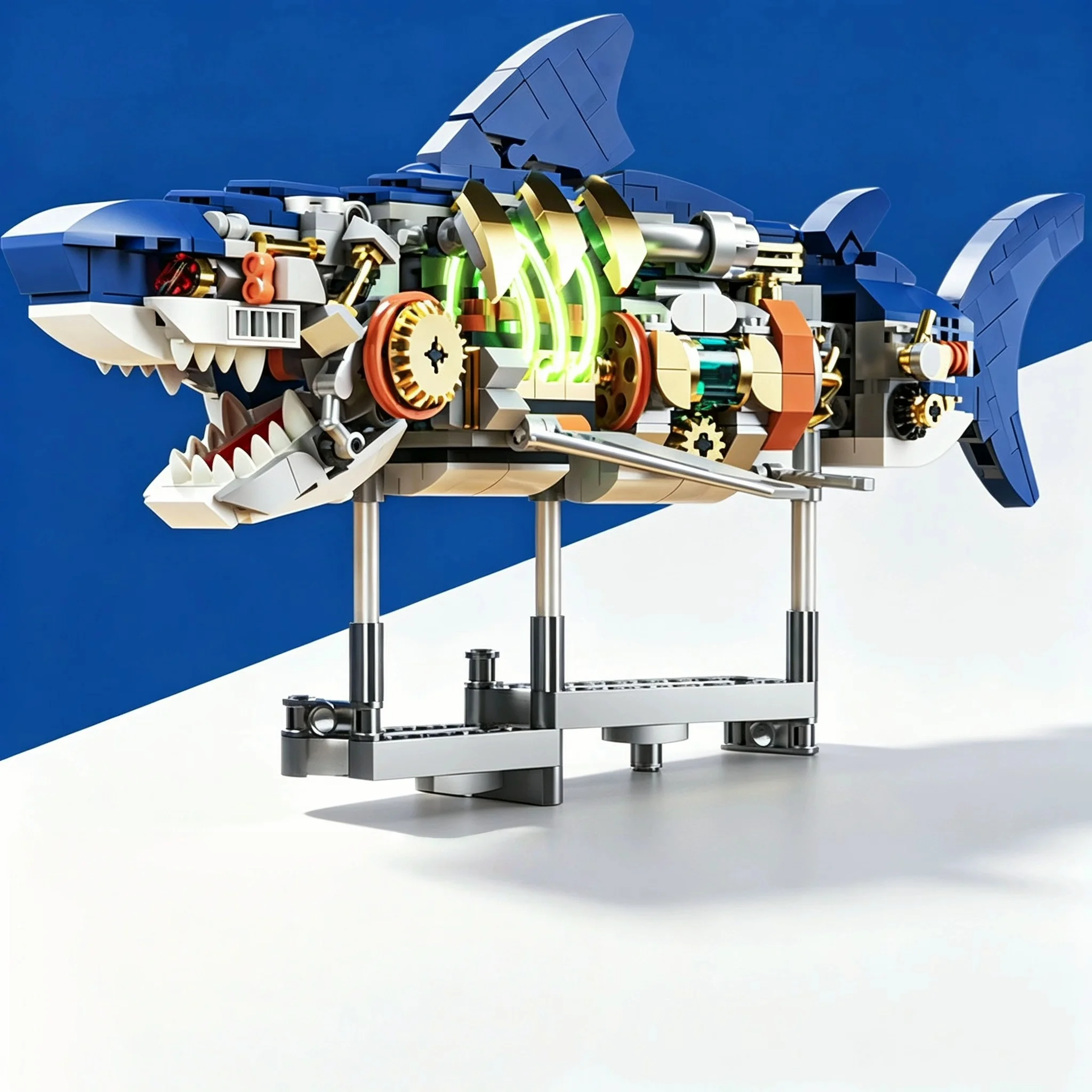 Shark Deep Sea Creature Building Kit Mechanical Shark Sea Creature Building Blocks Set Creative Gifts for Girls and Boys 687pcs
Shark Deep Sea Creature Building Kit Mechanical Shark Sea Creature Building Blocks Set Creative Gifts for Girls and Boys 687pcs
