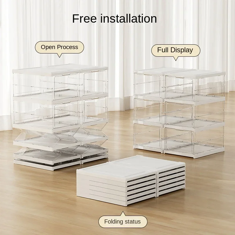 Home Furniture Organizafor De Zapatos Installation-free Folding Shoe Cabinet Shoe Rack Transparent Shoe Storage Box
Home Furniture Organizafor De Zapatos Installation-free Folding Shoe Cabinet Shoe Rack Transparent Shoe Storage Box