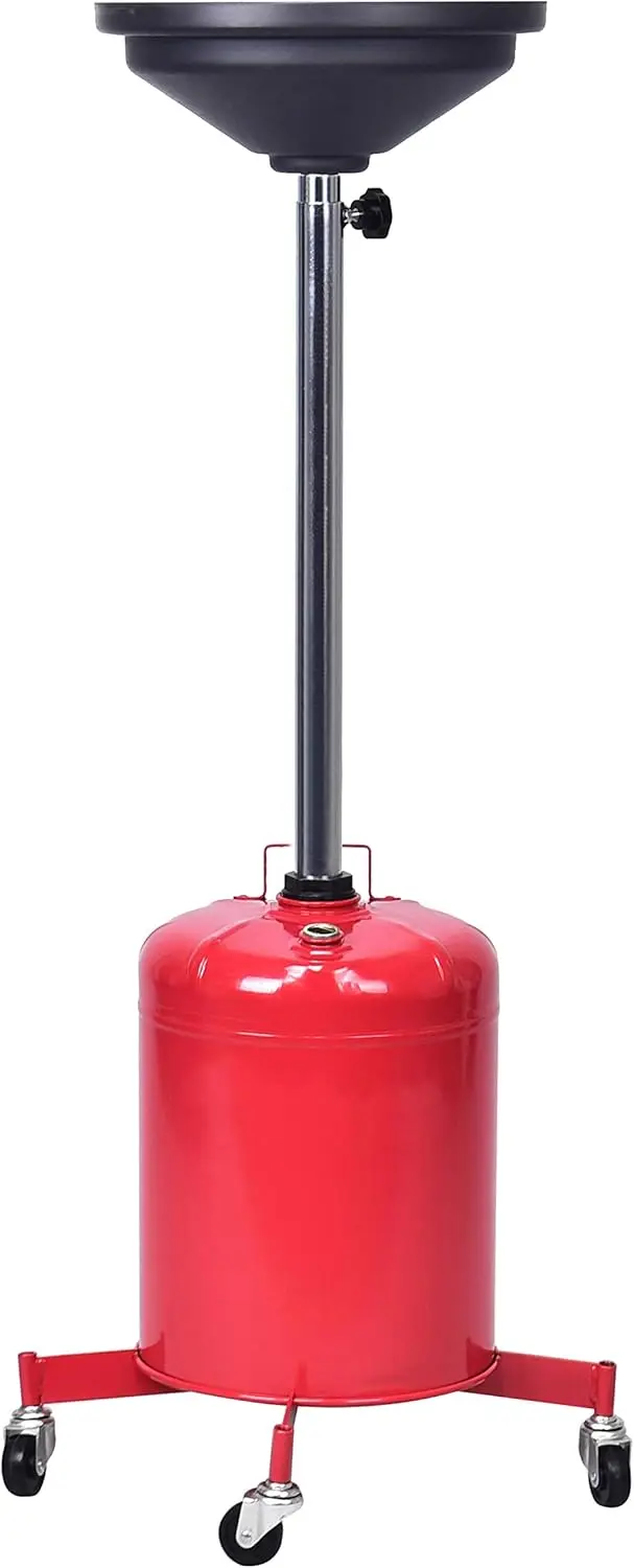 5 Gallon Portable Oil Drain, Adjustable Height for Car & Truck Oil Changes, Red Steel
5 Gallon Portable Oil Drain, Adjustable Height for Car & Truck Oil Changes, Red Steel