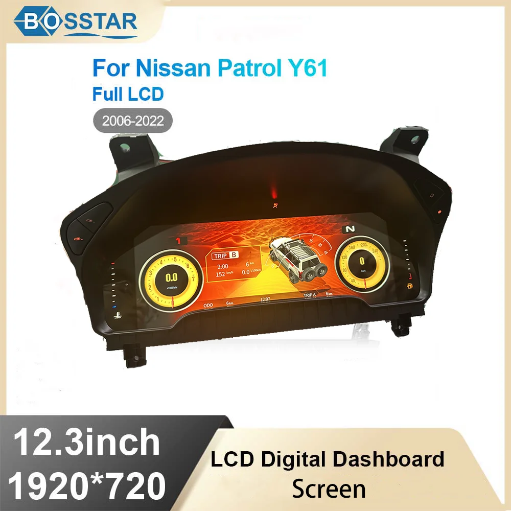Для Nissan Patrol Y61 2006-2022 автомобильный ЖК-дисплей приборной панели цифровой кластерный прибор спидометр виртуальный кабин
Для Nissan Patrol Y61 2006-2022 автомобильный ЖК-дисплей приборной панели цифровой кластерный прибор спидометр виртуальный кабин