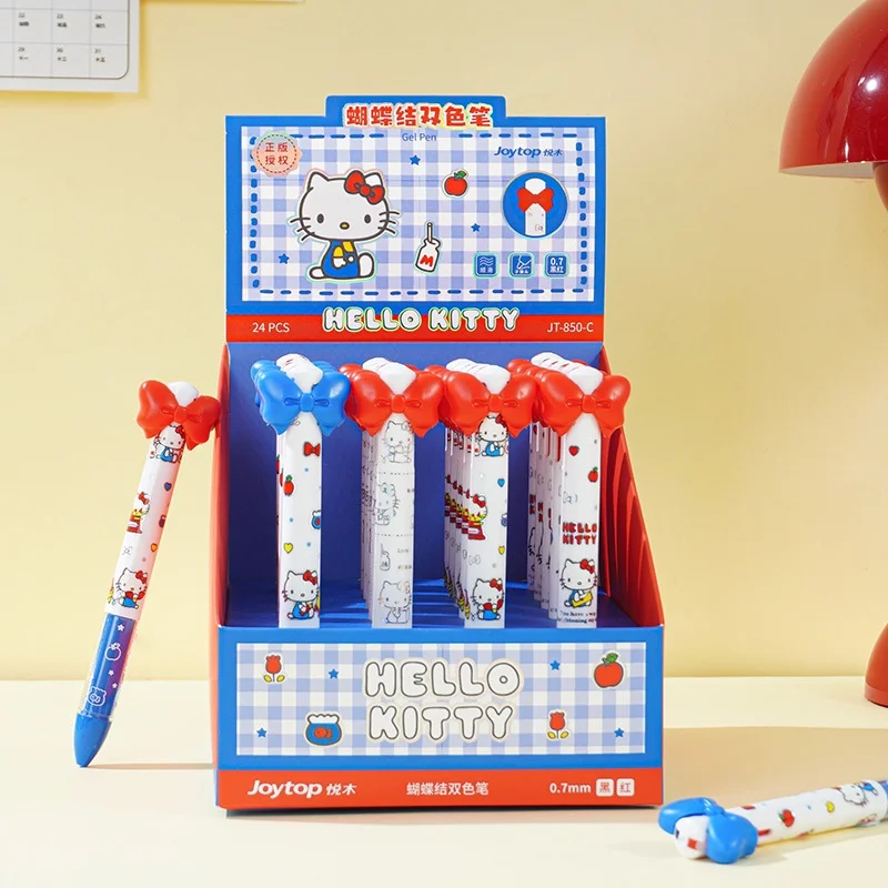 24pcs/lot Cartoon Sanrio Kitty 2 Colors Press Gel Pen Cute 0.5mm Black/Red Ink Signature Pens School Supplies
24pcs/lot Cartoon Sanrio Kitty 2 Colors Press Gel Pen Cute 0.5mm Black/Red Ink Signature Pens School Supplies