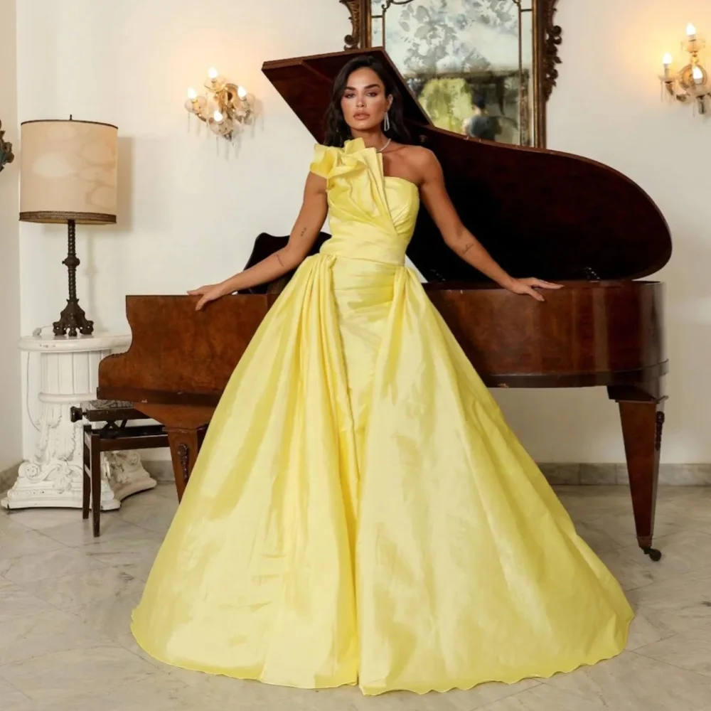 Customized High Quality Sizes Available Pleat Ruched Draped A-line One-shoulder Long Dresses Bespoke Occasion Dresses Exquisite
Customized High Quality Sizes Available Pleat Ruched Draped A-line One-shoulder Long Dresses Bespoke Occasion Dresses Exquisite