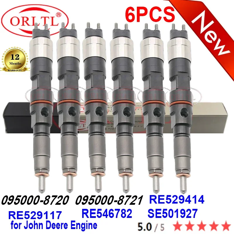 6 шт. Новый RE529414 RE529117 RE546782 se50бесшумный инжектор высокого качества 095000-8720 095000-8721 для двигателя John Deere
6 шт. Новый RE529414 RE529117 RE546782 se50бесшумный инжектор высокого качества 095000-8720 095000-8721 для двигателя John Deere