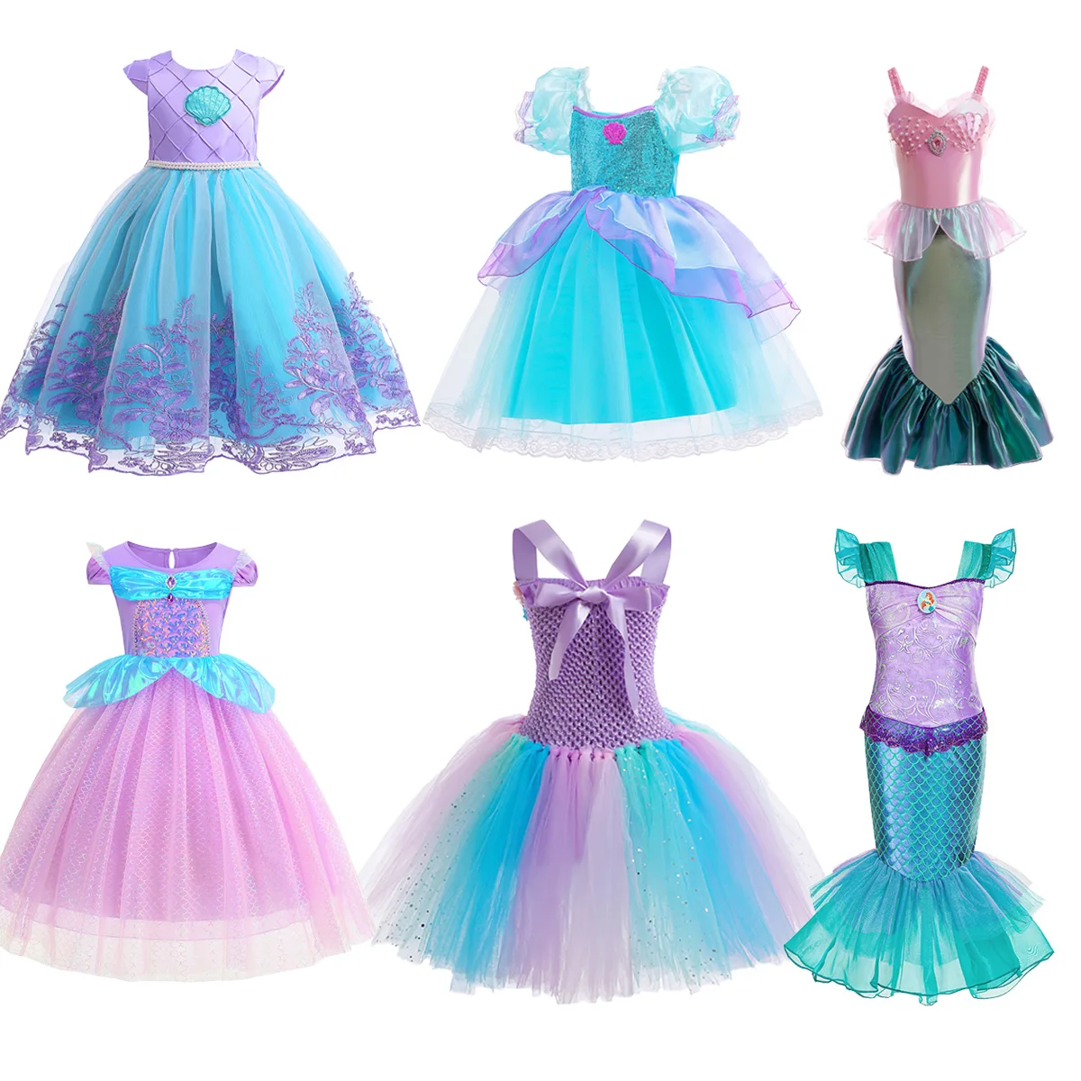 Little Mermaid Skirt Movie Girls Princess Ariel Costumes Dress Kids Children Carnival Birthday Party Gift Clothes Halloween 3-9T
Little Mermaid Skirt Movie Girls Princess Ariel Costumes Dress Kids Children Carnival Birthday Party Gift Clothes Halloween 3-9T