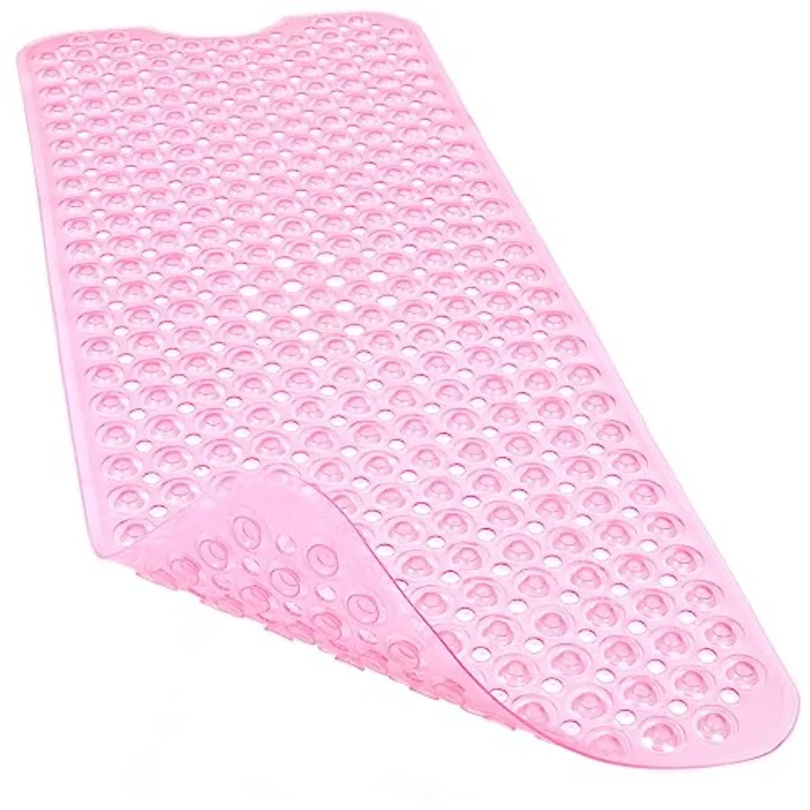 Bathtub and Shower Mats, 40x16 Inch Extra Large Non Slip Soft Bath Tub Mat with Suction Cups and Drain Holes for Bathroom Floor
Bathtub and Shower Mats, 40x16 Inch Extra Large Non Slip Soft Bath Tub Mat with Suction Cups and Drain Holes for Bathroom Floor