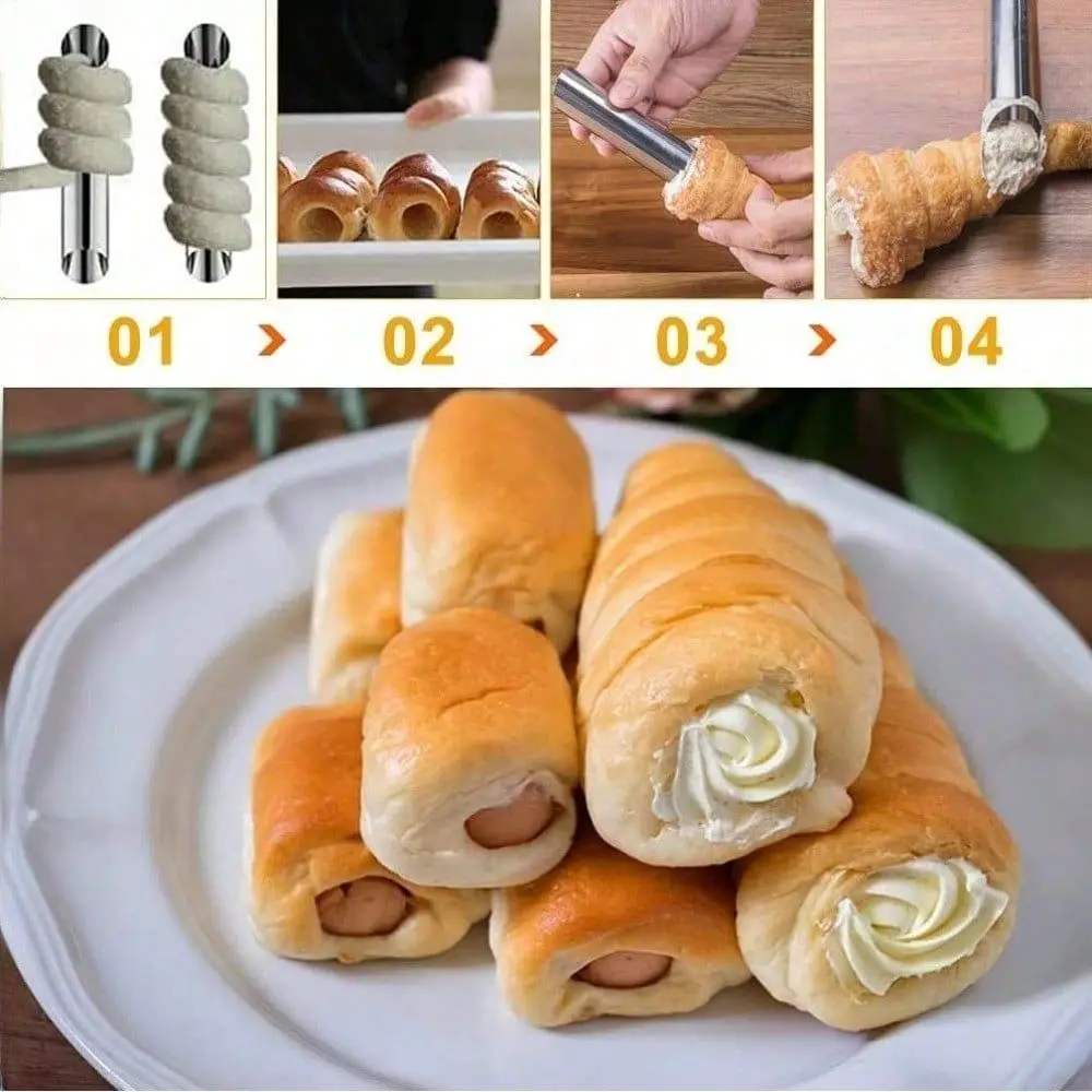 Horn Molds Cannoli Forms Tubes Kit With Piping Bag And Cleaning Brush Stainless Steel Cone Shaped And Tubular Shaped Baking Mol
Horn Molds Cannoli Forms Tubes Kit With Piping Bag And Cleaning Brush Stainless Steel Cone Shaped And Tubular Shaped Baking Mol