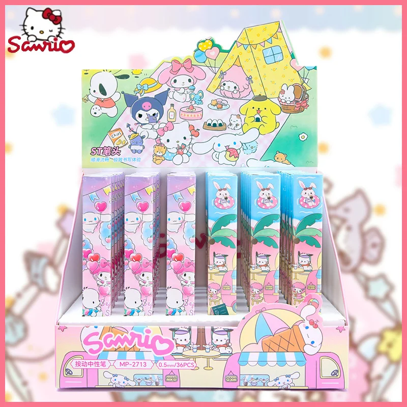 Sanrio Cartoon Cute Gel Pens Kuromi Student Stationery Writing Tools 0.5mm Writing Pen Black Box With Wholesale Metal Clip Gifts
Sanrio Cartoon Cute Gel Pens Kuromi Student Stationery Writing Tools 0.5mm Writing Pen Black Box With Wholesale Metal Clip Gifts