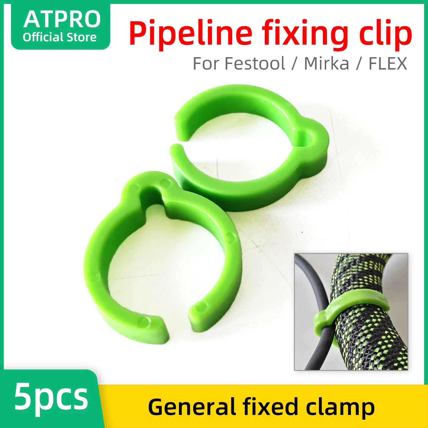 Vacuum Hose Fixing Clip - Used As A Fixing Accessory For The Power Cord Of Festool/Mirka FLEX Vacuum Hose
Vacuum Hose Fixing Clip - Used As A Fixing Accessory For The Power Cord Of Festool/Mirka FLEX Vacuum Hose