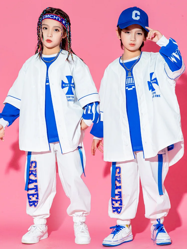 Boys Hip Hop Set Baseball Jacket Cargo Pants Girls Streetwear Sport Coat Children Jazz Clothes Kids Street Dance Costume
Boys Hip Hop Set Baseball Jacket Cargo Pants Girls Streetwear Sport Coat Children Jazz Clothes Kids Street Dance Costume