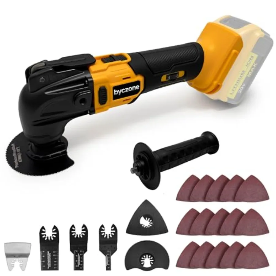 Oscillating Multi Tools for DeWalt 20V Max Battery Cordless Multitool with 6 Variable Speed 8 500-21 000 RPM 23PCS Sanding and
Oscillating Multi Tools for DeWalt 20V Max Battery Cordless Multitool with 6 Variable Speed 8 500-21 000 RPM 23PCS Sanding and