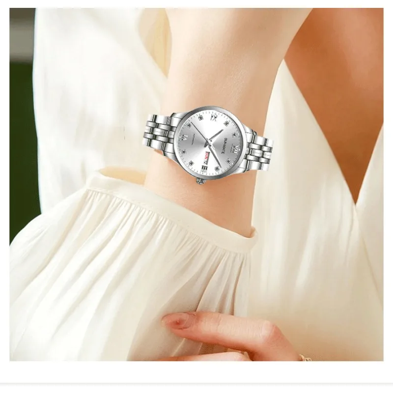 SUNMATE Luxury Brand Mechanical Watch for Women Fashion Automatic Movement Waterproof Watch Stainless Steel Strap with Watch Box
SUNMATE Luxury Brand Mechanical Watch for Women Fashion Automatic Movement Waterproof Watch Stainless Steel Strap with Watch Box