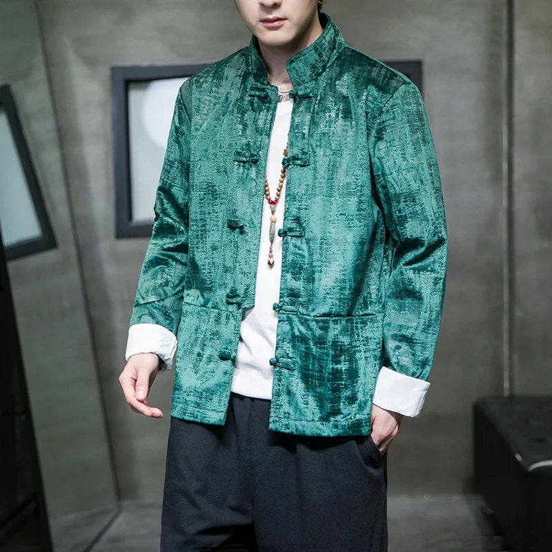 Casual Men's Jaet with Buttoned Collar Traditional Chinese Sle Embroidered Stand Collar Spring Autumn New Faion Polyest...
Casual Men's Jaet with Buttoned Collar Traditional Chinese Sle Embroidered Stand Collar Spring Autumn New Faion Polyest...