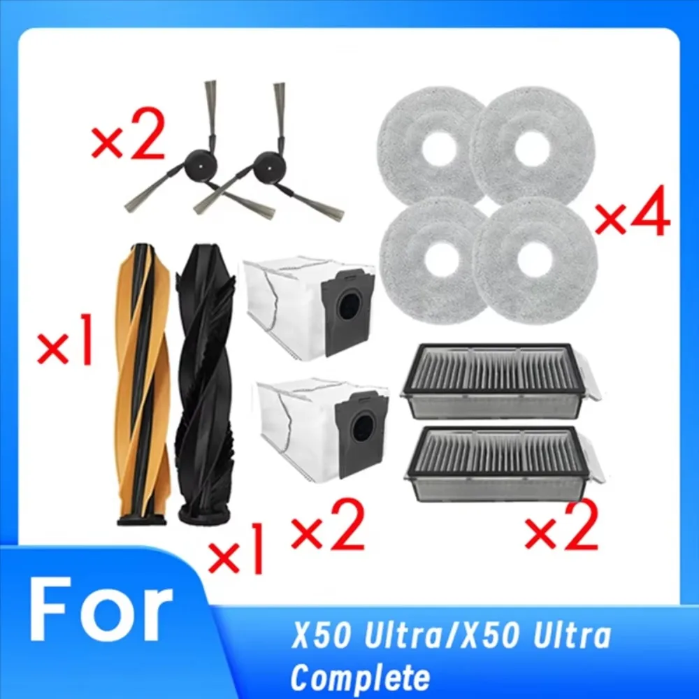 A74X-Main Roller Brush Full Vacuum Parts For Dreame X50 Ultra Side Brush HEPA Filter Mop Cloth Dust Bag Vacuum Parts Kit
A74X-Main Roller Brush Full Vacuum Parts For Dreame X50 Ultra Side Brush HEPA Filter Mop Cloth Dust Bag Vacuum Parts Kit
