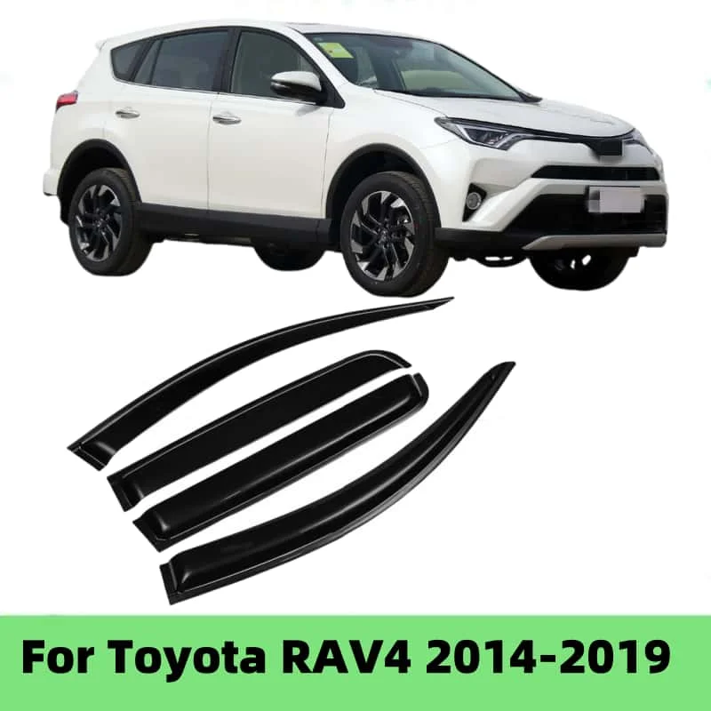 Для Toyota RAV4 2014-2019 оконный козырек, боковое вентиляционное отверстие, защита от дождя, дефлектор, навес, навес, тент, автомобильные аксессуары
Для Toyota RAV4 2014-2019 оконный козырек, боковое вентиляционное отверстие, защита от дождя, дефлектор, навес, навес, тент, автомобильные аксессуары