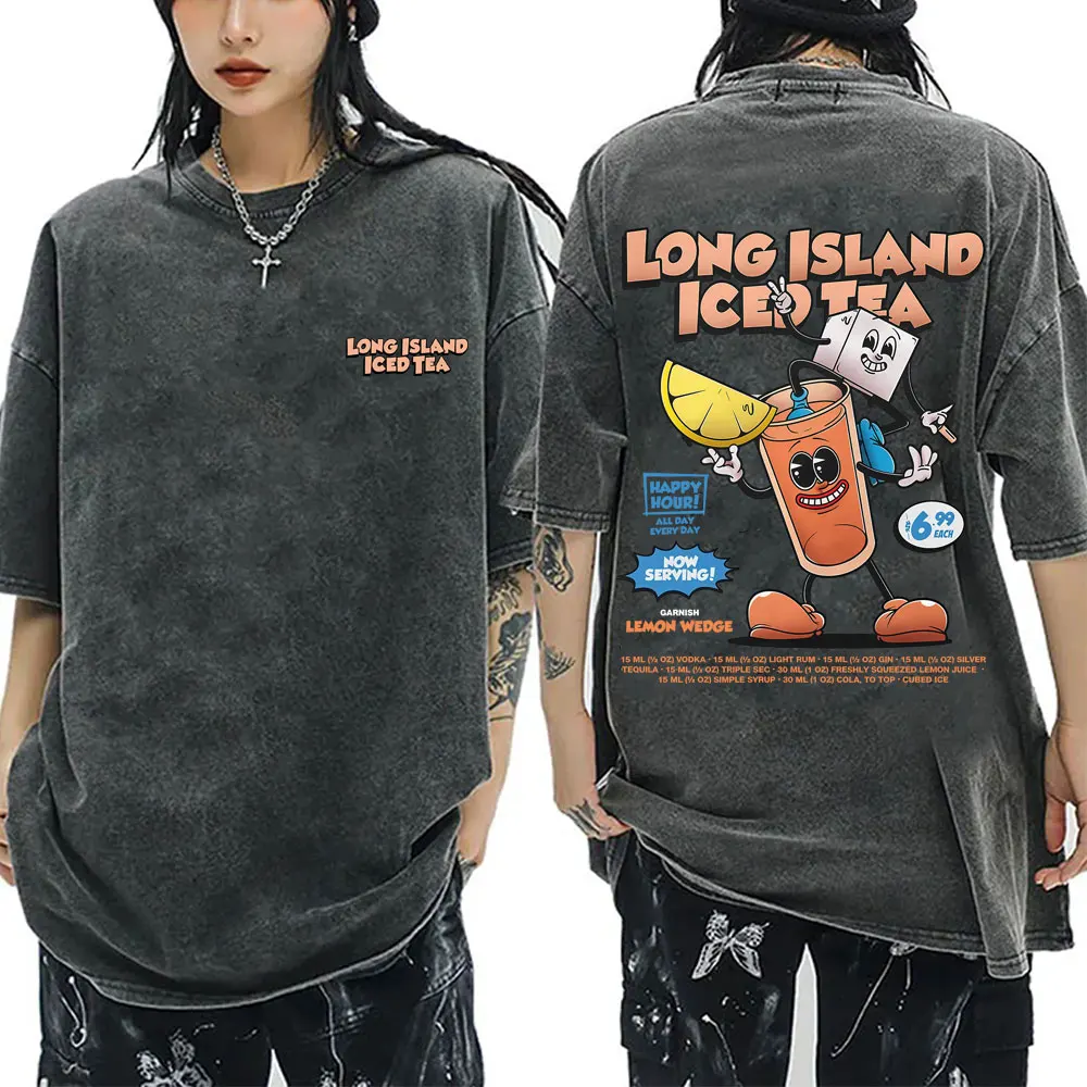 Long Island Tea Cocktail Lover Funny Meme Washed Vintage T-shirt Men Women Casual Oversized T Shirts Unisex Vintage Streetwear
Long Island Tea Cocktail Lover Funny Meme Washed Vintage T-shirt Men Women Casual Oversized T Shirts Unisex Vintage Streetwear
