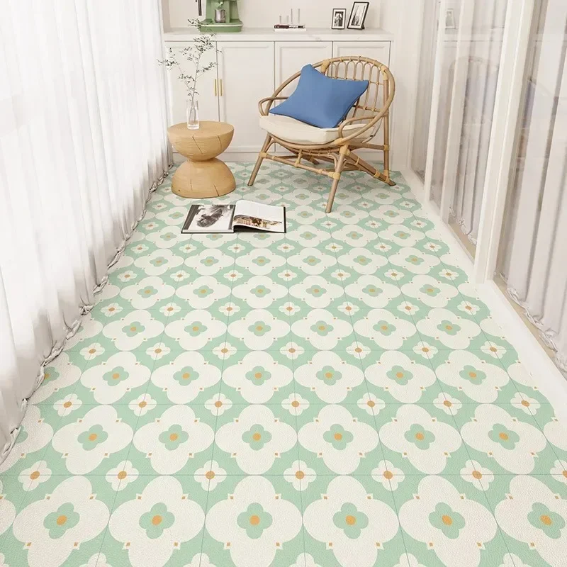 Коврик для балкона, водонепроницаемый напольный коврик, нескользящий ковер из ПВХ, ковры большого размера, зеленые цветочные геометрические коврики для украшения дома
Коврик для балкона, водонепроницаемый напольный коврик, нескользящий ковер из ПВХ, ковры большого размера, зеленые цветочные геометрические коврики для украшения дома