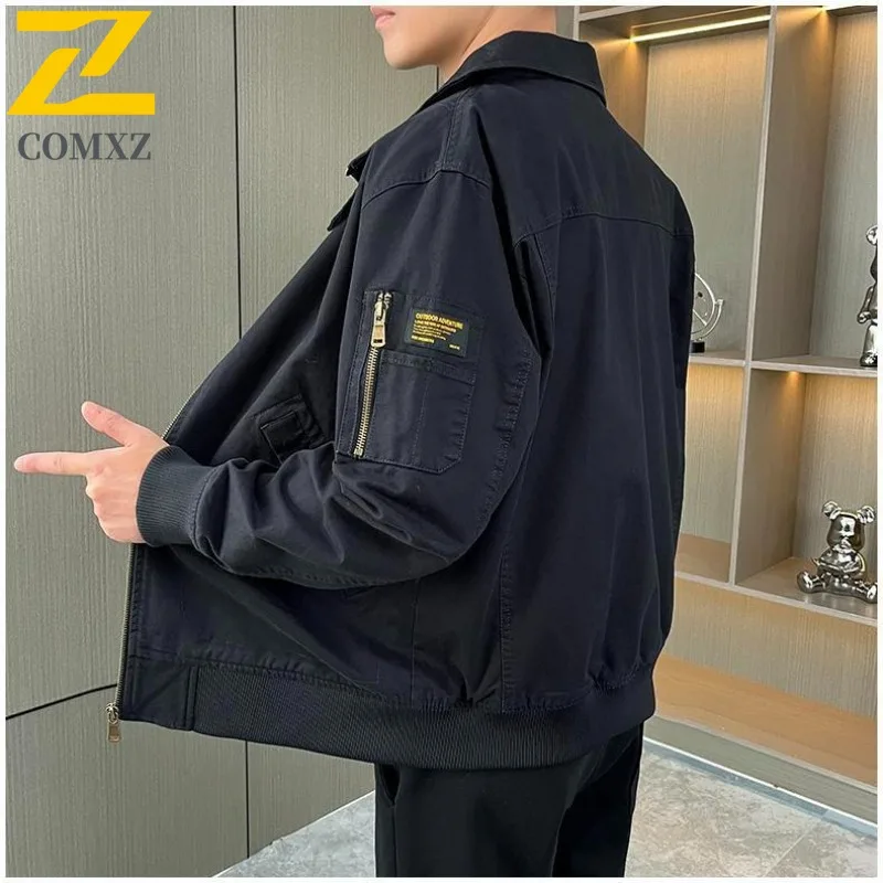 COMXZ 2025 Мужская куртка 2025 Классический воротник-стойка Открытый Велоспорт Ветрозащитное пальто Уличный стиль Легкая весенне-осенняя одежда
COMXZ 2025 Мужская куртка 2025 Классический воротник-стойка Открытый Велоспорт Ветрозащитное пальто Уличный стиль Легкая весенне-осенняя одежда