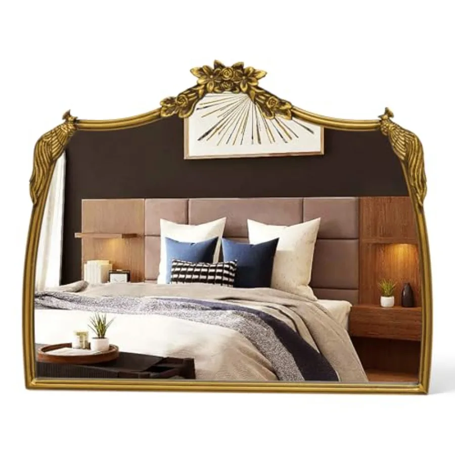 Baroque Mirror Antique 19x24 Inch - Vintage Arched Mirror with Ornate Frame for Entryway, Narrow Hallway and Bathroom Wall Deco
Baroque Mirror Antique 19x24 Inch - Vintage Arched Mirror with Ornate Frame for Entryway, Narrow Hallway and Bathroom Wall Deco