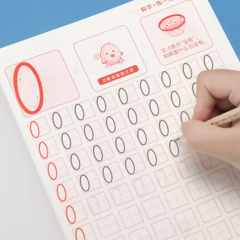 104 pages Children Young Copybook Groove Calligraphy Practice Board 3-8-Year-Old Beginners Children Regular Script With Numbers
104 pages Children Young Copybook Groove Calligraphy Practice Board 3-8-Year-Old Beginners Children Regular Script With Numbers