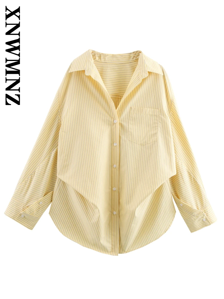 XNWMNZ 2025 Spring New Woman Casual Turn-down Collar Coat Sophisticated Autumn Lady Long Sleeve Shirt Ruffles Outerwear Striped
XNWMNZ 2025 Spring New Woman Casual Turn-down Collar Coat Sophisticated Autumn Lady Long Sleeve Shirt Ruffles Outerwear Striped