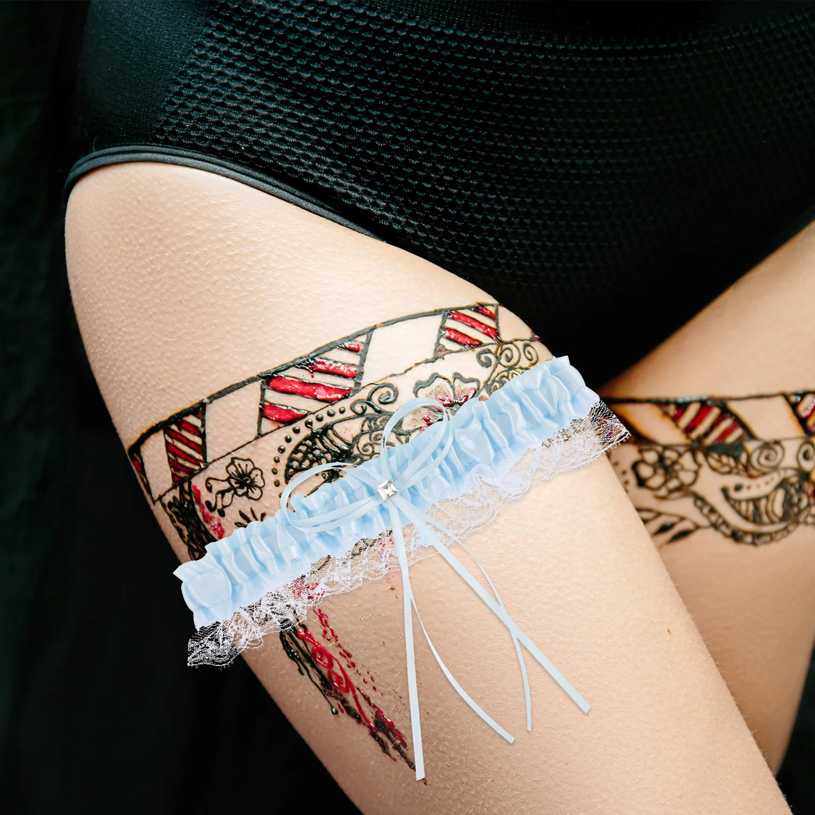 Blue Garter Bride Garter Lace Leg Band for Wedding Bride Comfort Elegant Occasions Prom Anniversary Engagement
Blue Garter Bride Garter Lace Leg Band for Wedding Bride Comfort Elegant Occasions Prom Anniversary Engagement