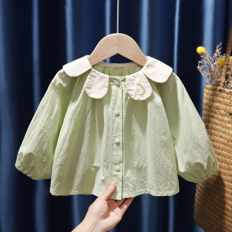 Girls' Shirt Long Sleeve Autumn Wear2024New Children's Shirt Cotton Western Style Baby Girl Top Spring and Autumn
Girls' Shirt Long Sleeve Autumn Wear2024New Children's Shirt Cotton Western Style Baby Girl Top Spring and Autumn