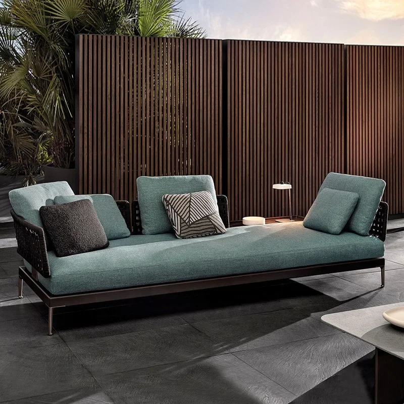 #S Contemporary Garden Furniture Rope Woven Patio Waterproof Sunscreen Rattan Sofa with Removable Cushions
#S Contemporary Garden Furniture Rope Woven Patio Waterproof Sunscreen Rattan Sofa with Removable Cushions