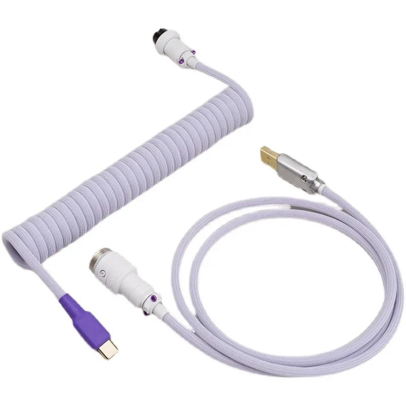 Lavender custom data cable custom mechanical keyboard cable