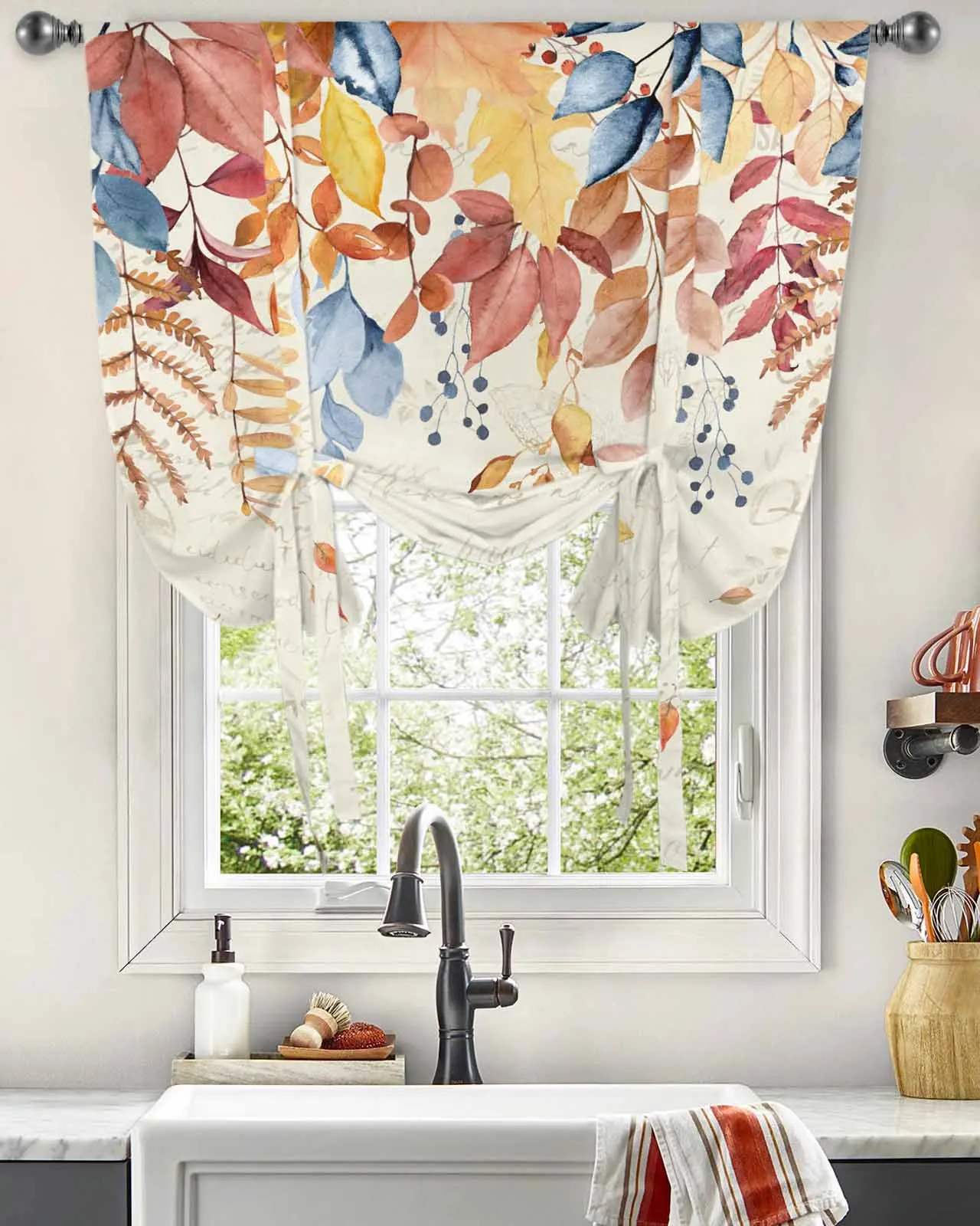 Thanksgiving Autumn Leaf Plant Letter Window Curtain for Living Room Home Decor Blinds Drapes Kitchen Tie-up Short Curtains
Thanksgiving Autumn Leaf Plant Letter Window Curtain for Living Room Home Decor Blinds Drapes Kitchen Tie-up Short Curtains